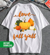 Love Fall Y'All, Fall Season, Fall Pumpkin, Love Fall, Digital Files, Png Sublimation