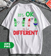 It's Okay To Be Different, Special Crayon, I'm Different, Digital Files, Png Sublimation