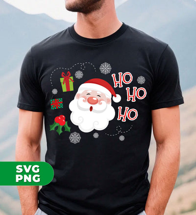 Cute Santa Claus, Ho Ho Ho Santa, Love Funny Santa, Trendy Christmas, Digital Files, Png Sublimation