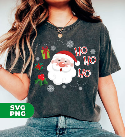 Cute Santa Claus, Ho Ho Ho Santa, Love Funny Santa, Trendy Christmas, Digital Files, Png Sublimation