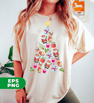 Christmas Tree Made By Xmas Element, Love Christmas Tree, Trendy Christmas, Digital Files, Png Sublimation