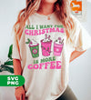 All I Want For Christmas Is More Coffee, Pink Christmas, Trendy Christmas, Digital Files, Png Sublimation