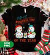 It's The Most Wonderful Time Of The Year, Snowman Family, Happy Family, Trendy Christmas, Digital Files, Png Sublimation