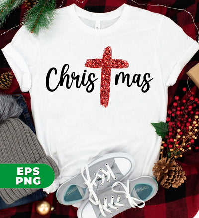 Red Glitter Christmas, Red Christian, Pastor Gift, Trendy Christmas, Digital Files, Png Sublimation