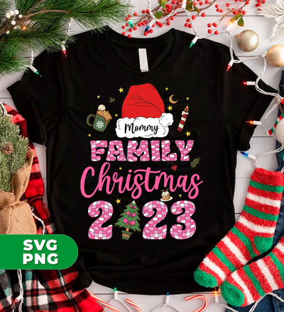 Family Christmas 2023, Love My Family, Pinky Xmas, Digital Files, Png Sublimation