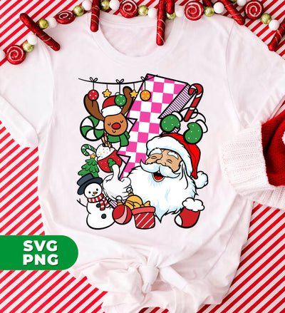 Groovy Santa, Funny Santa, 90s Christmas, Groovy Holiday, Digital Files, Png Sublimation