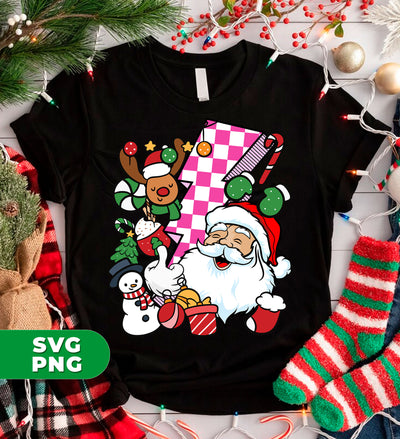 Groovy Santa, Funny Santa, 90s Christmas, Groovy Holiday, Digital Files, Png Sublimation