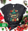 Happy New Year, 2024 New Year, New Year Fireworks, Digital Files, Png Sublimation