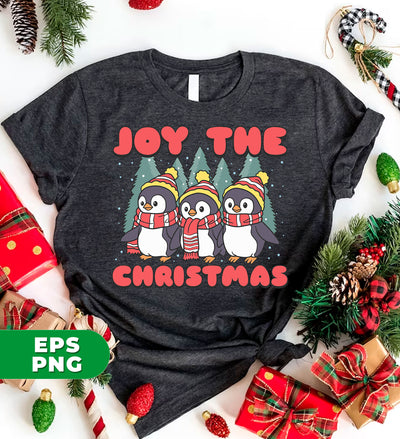 Joy The Christmas, Cute Penguin, Penguin Christmas, Digital Files, Png Sublimation