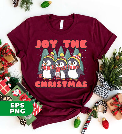 Joy The Christmas, Cute Penguin, Penguin Christmas, Digital Files, Png Sublimation