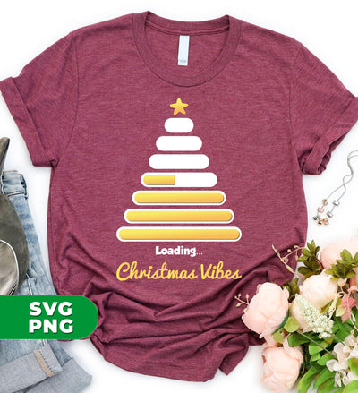 Christmas Tree, Golden Xmas Tree, Loading Xmas Tree, Digital Files, Png Sublimation