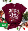 Loading 2024, Happy New Year, New Year 2024, Colorful Fireworks, Digital Files, Png Sublimation