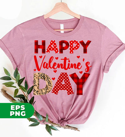 Happy Valentine's Day, Cute Valentine, Leopard Pattern, Digital Files, Png Sublimation