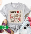 Love Design, Love Text, Valentine Design, Best Valentine Gift, Digital Files, Png Sublimation