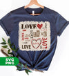 Love Design, Love Text, Valentine Design, Best Valentine Gift, Digital Files, Png Sublimation