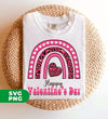 Happy Valentine's Day, Pink Rainbow, Leopard Valentine, Digital Files, Png Sublimation