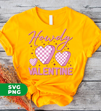 Howdy Valentine, Retro Valentine, Groovy Valentine, Digital Files, Png Sublimation