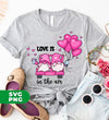 Love Is In The Air, Lovely Gnome, Couple Gnome, Pink Balloons, Digital Files, Png Sublimation