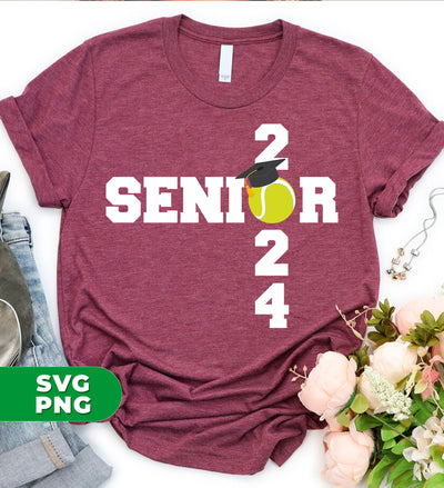 Senior 2024, Senior Tennis, Love Tennis, Tennis Class, Digital Files, Png Sublimation