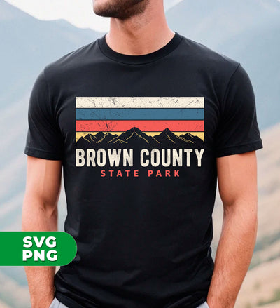 Brown County State Park, Retro Brown County, State Park, Digital Files, Png Sublimation