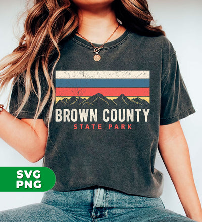 Brown County State Park, Retro Brown County, State Park, Digital Files, Png Sublimation