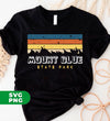 Retro Mount Blue, Mount Blue State Park, Mount Blue Silhouette, Digital Files, Png Sublimation