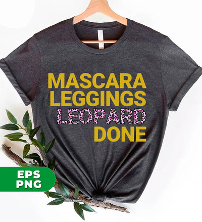 Mascara Leggings Leopard Done, Mascara Leopard, Digital Files, Png Sublimation