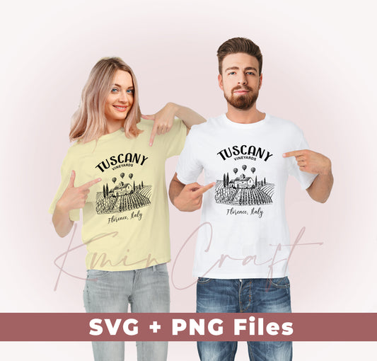 Tuscany, Vineyards, Florence Italy, Vineyards Italy, Svg Files, Png Sublimation