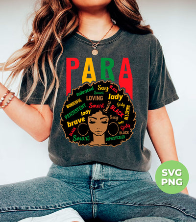 Black Education, Para Black, Black Teacher, Brave Woman, Digital Files, Png Sublimation