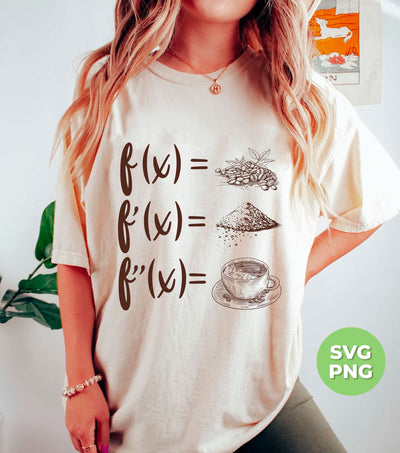 Calculus Math, Calculus Coffee, Coffee Derivative, Digital Files, Png Sublimation