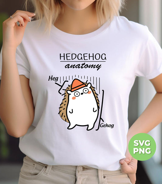 Hedgehog Anatomy, Hed And Gehog, Hedgehog Lover, Digital Files, Png Sublimation