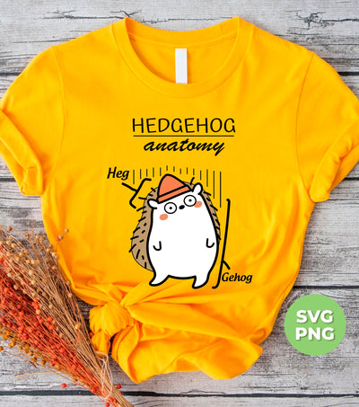 Hedgehog Anatomy, Hed And Gehog, Hedgehog Lover, Digital Files, Png Sublimation