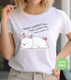 I Don't Carrot All, I Don't Care At All, Funny Bunny, Digital Files, Png Sublimation