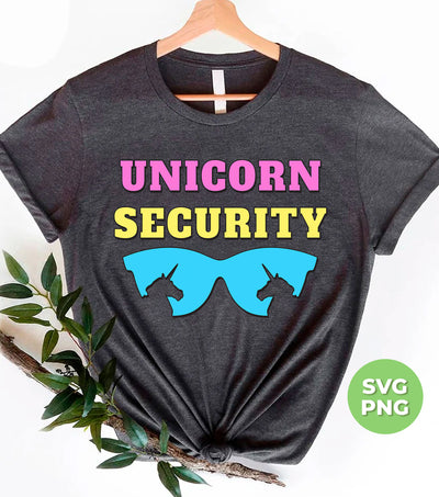 Unicorn Security, Unicorn Party, Gift For Father, Digital Files, Png Sublimation