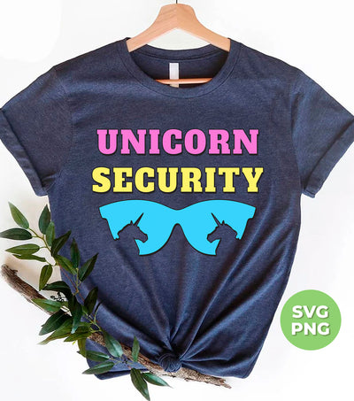 Unicorn Security, Unicorn Party, Gift For Father, Digital Files, Png Sublimation