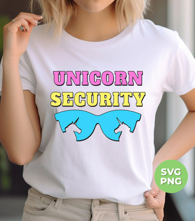 Unicorn Security, Unicorn Party, Gift For Father, Digital Files, Png Sublimation