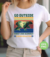 Go Outside, Worst Case Scenario, A Bear Kills You, Camping, Hiking, Adventure, Digital Files, Png Sublimation