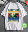 Go Outside, Worst Case Scenario, A Bear Kills You, Camping, Hiking, Adventure, Digital Files, Png Sublimation