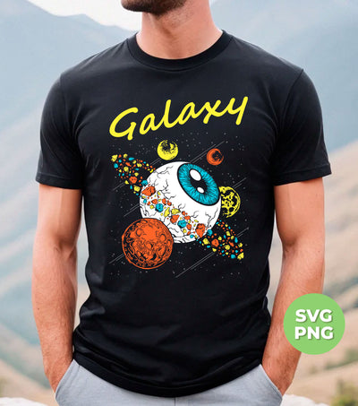 Look Into The Galaxy, Eye Planet Abstract, Moon Lover, Digital Files, Png Sublimation