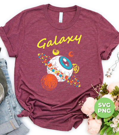 Look Into The Galaxy, Eye Planet Abstract, Moon Lover, Digital Files, Png Sublimation