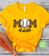 Mom Of Both, Baseball Mom, Love Baseball, Love Mom, Digital Files, Png Sublimation