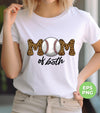 Mom Of Both, Baseball Mom, Love Baseball, Love Mom, Digital Files, Png Sublimation