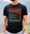 Daddy Daily Value, Father's Day Gift, Love Father, Dad Gifts, Digital Files, Png Sublimation