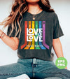 Love Is Love, Pride Month, LGBT Gifts, Love LGBT, Digital Files, Png Sublimation