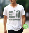 Just Busy Chasing Waterfalls, Love Waterfalls, Natural Lover, Digital Files, Png Sublimation