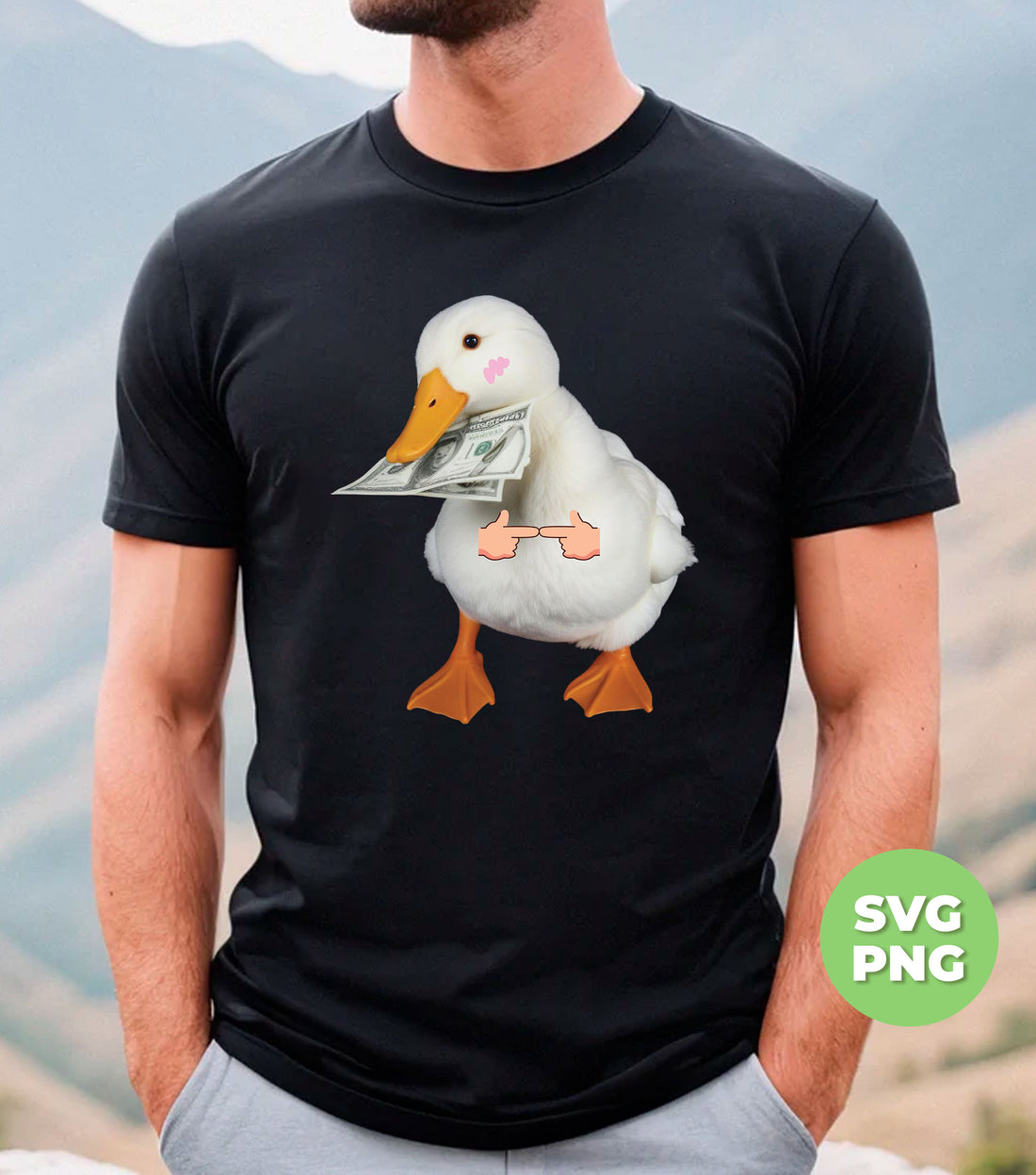 Duck Money, Money Duck, Love Duck, Love Money, Funny Duck, Digital Files, Png Sublimation