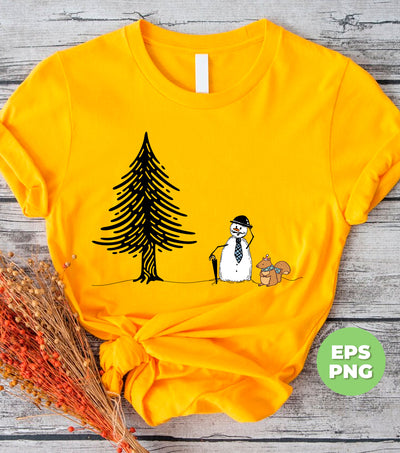 Snowman With Capypara, Cute Squirrel, Xmas Tree, Digital Files, Png Sublimation