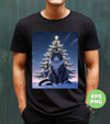 Merry Catmas, Cool Cat, Xmas Tree, Christmas Night, Digital Files, Png Sublimation