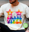 3rd Grade Vibes, Colorful Good Vibes, Tie Die, Teacher Lover, Digital Files, Png Sublimation