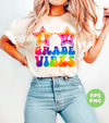 3rd Grade Vibes, Colorful Good Vibes, Tie Die, Teacher Lover, Digital Files, Png Sublimation